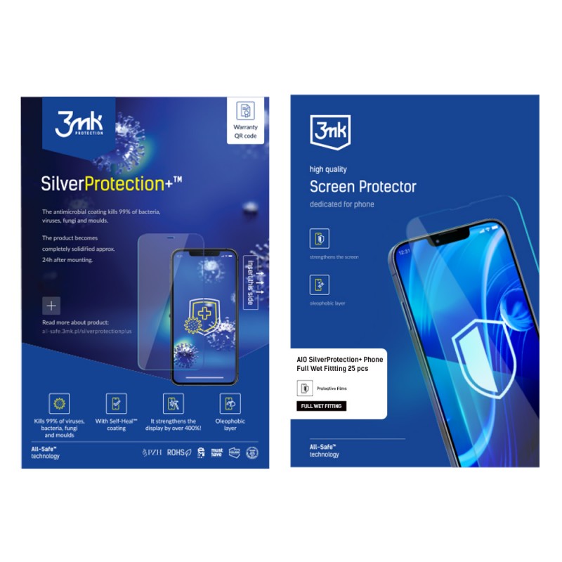 Удароустойчив протектор силиконов 3mk SilverProtection+™, Универсален