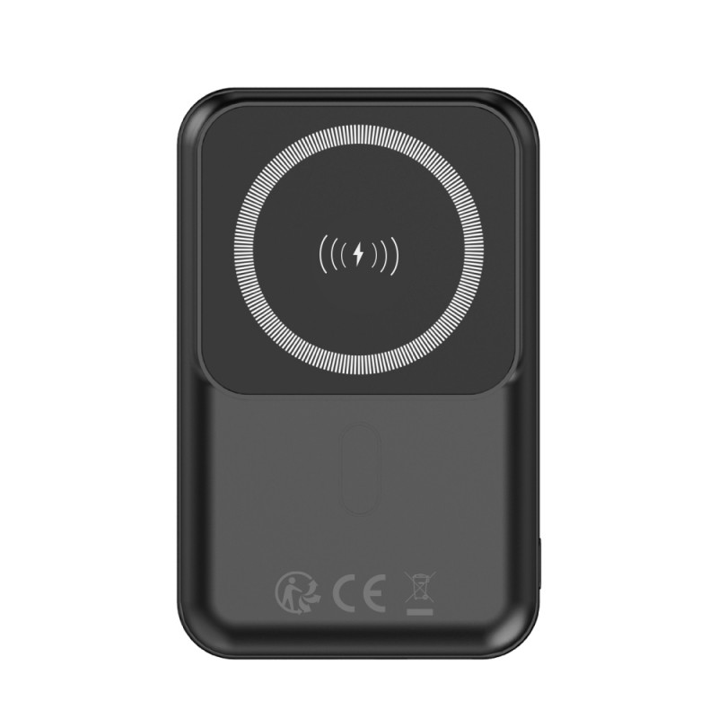 Външна батерия Power Bank 10000 mAh Forever MATB-100, PD QC 22.5W, магнитна с MagSafe, Черна