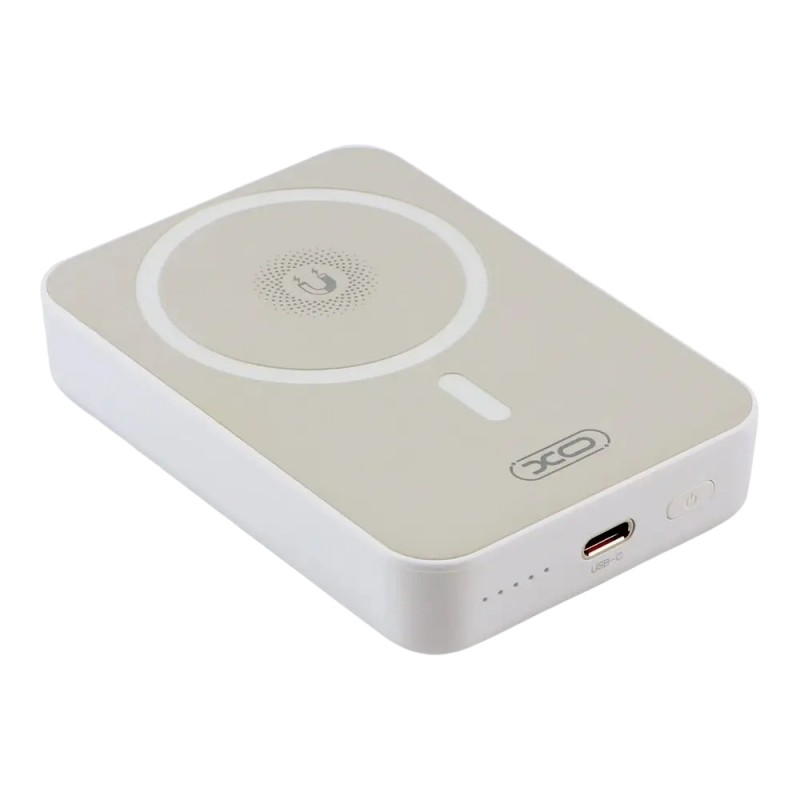 Външна батерия Power Bank 10000 mAh XO PR231 20W 3А, магнитна с MagSafe, Бяла