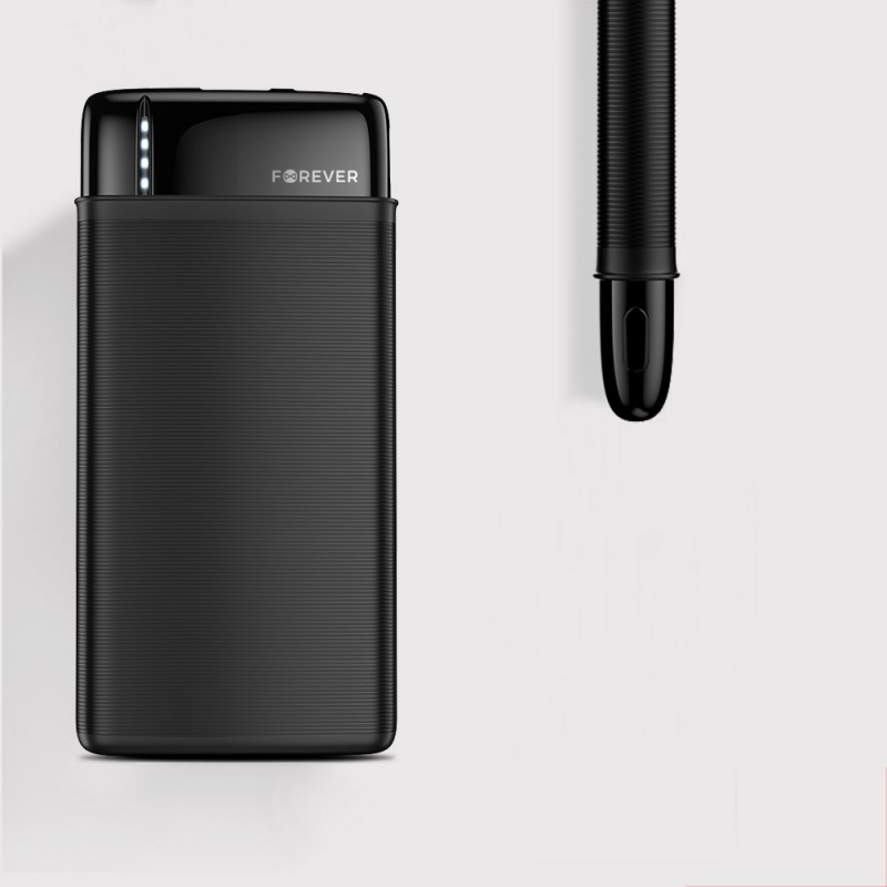 Външна батерия Power Bank 10000 mAh Forever TB-100M, Черна