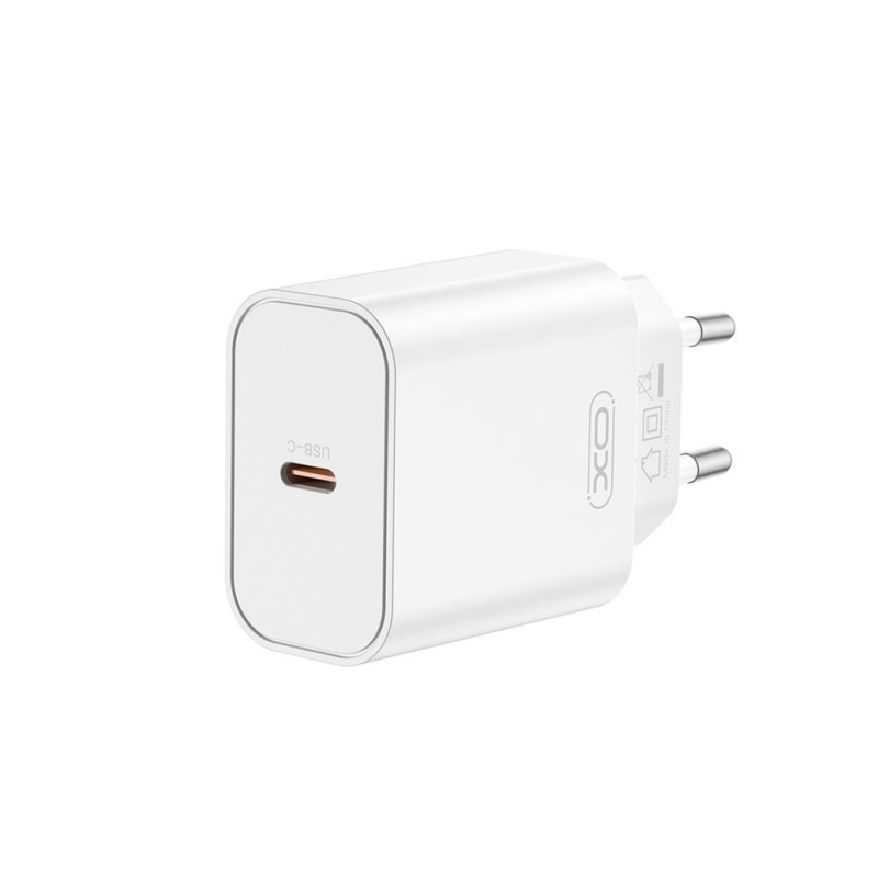 Зарядно устройство адаптер 20W USB-C, XO CE32 PD, 220V Fast charging, Бял