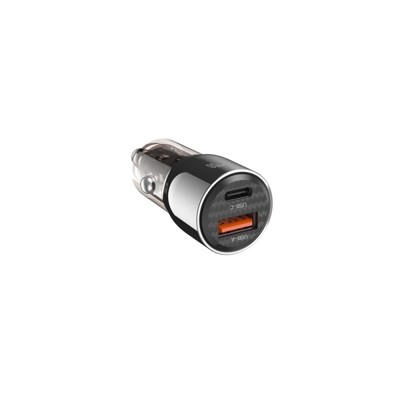 Зарядно устройство за кола адаптер XO CC58 95W 1x USB-C 1x USB-A, Черен