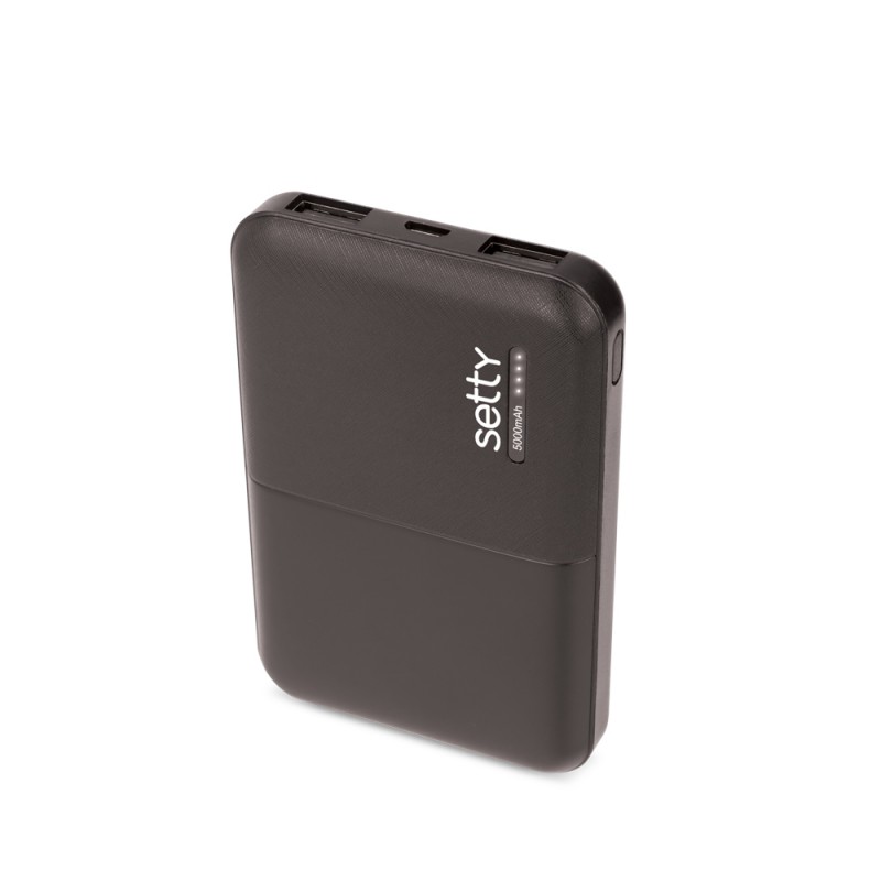Setty power bank 5000 mAh SPB-05 черен