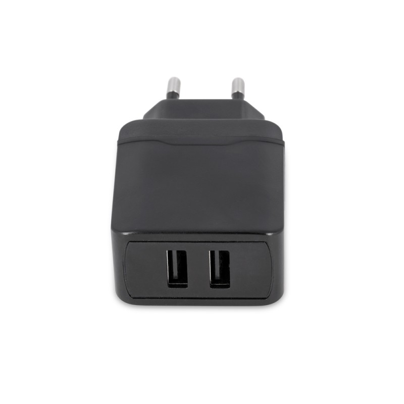 Maxlife MXTC-02 мрежово зарядно 2x USB 2.4A черно