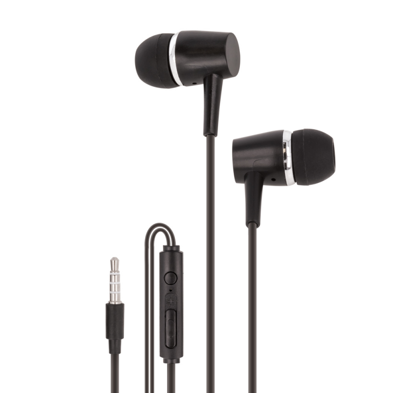 Maxlife кабелни слушалки MXEP-02 тип тапи jack 3,5mm черни