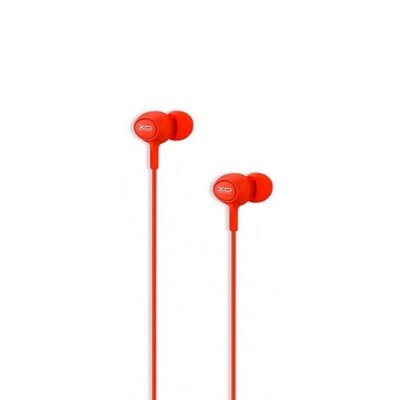 XO кабелни слушалки S6 jack 3,5mm тапи за уши червени