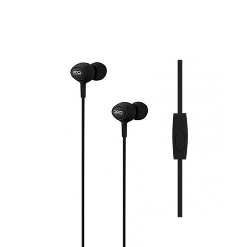 XO кабелни слушалки S6 jack 3,5mm тапи за уши черни