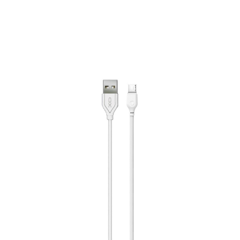 XO кабел NB103 USB - microUSB 1,0 m 2,1A бял