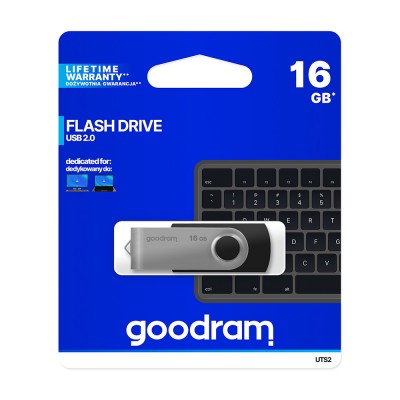 Goodram флаш памет 16GB USB 2.0 Twister черна