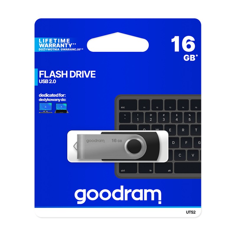 Goodram флаш памет 16GB USB 2.0 Twister черна