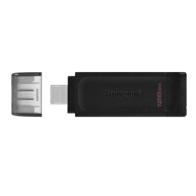 Kingston флаш памет 128GB USB-C DT70 черна