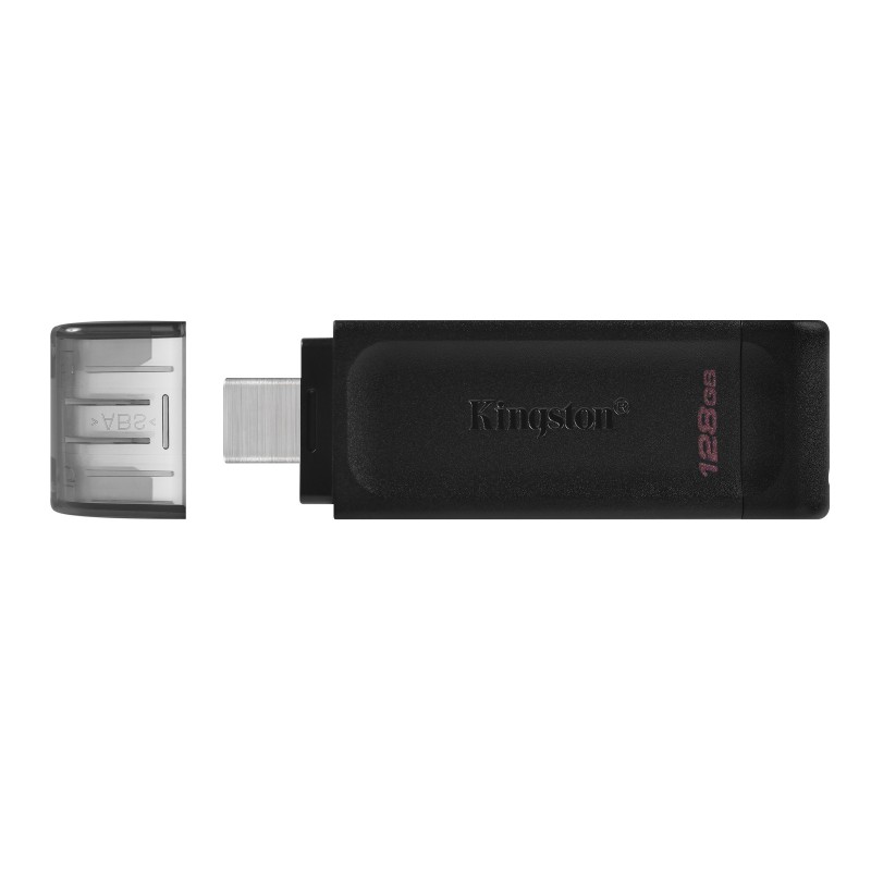 Kingston флаш памет 128GB USB-C DT70 черна