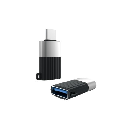 XO адаптер NB149-F USB - USB-C черен OTG