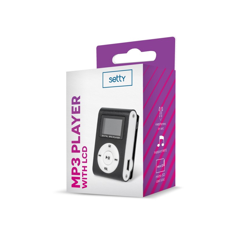 Setty MP3 с LCD + слушалки черни