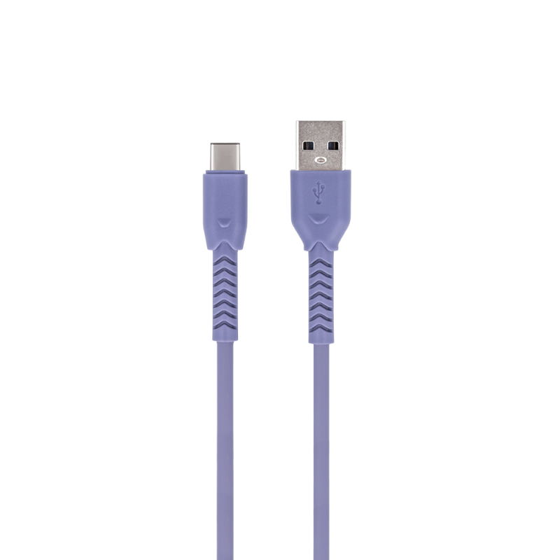 Кабел Maxlife MXUC-04 USB - USB-C 1,0 m 3A, лилав