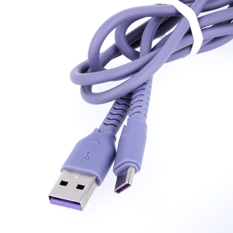 Кабел Maxlife MXUC-04 USB - USB-C 1,0 m 3A, лилав