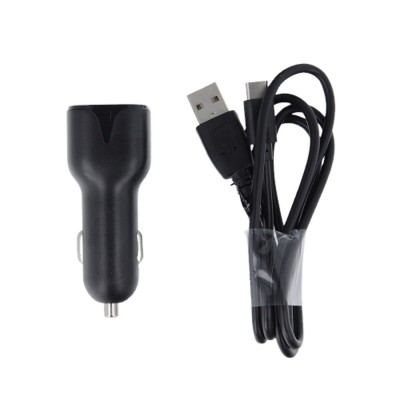 Maxlife зарядно за кола MXCC-01 2x USB 2.4A черно + USB-C кабел