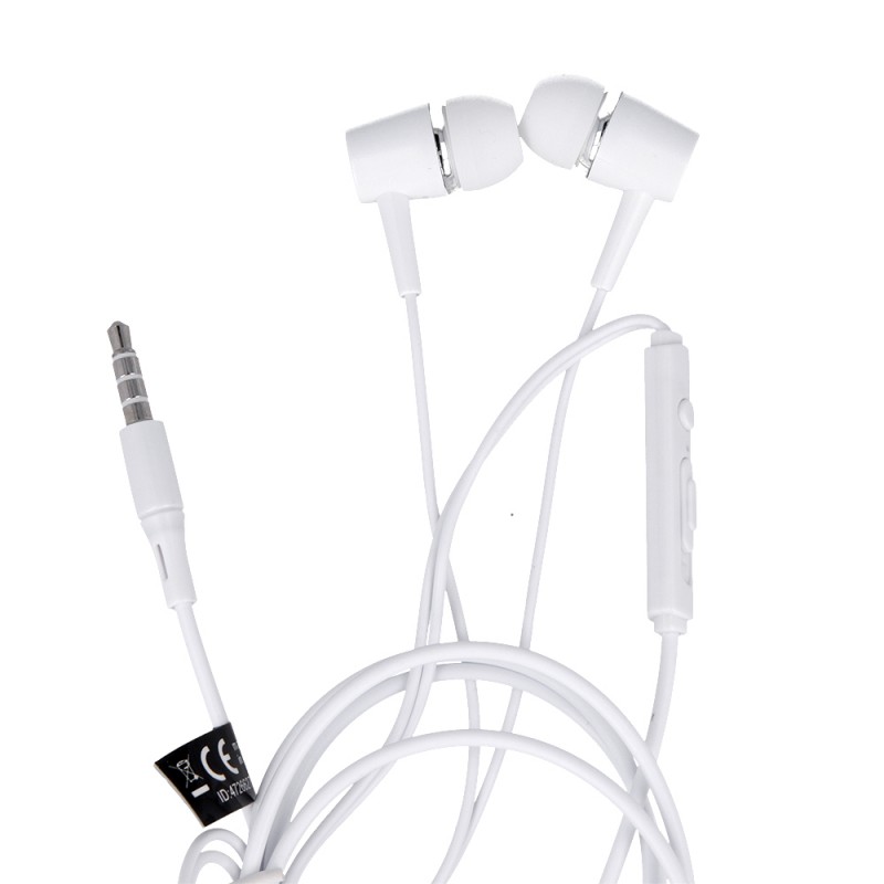 Кабелни слушалки Maxlife MXEP-02 с 3,5 мм жак, бели