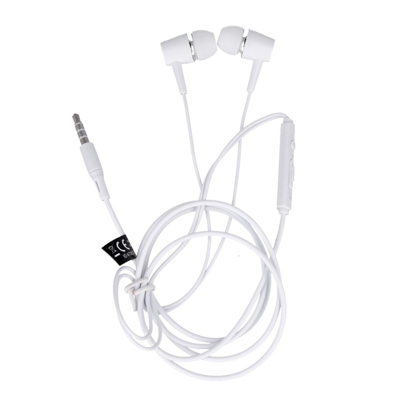 Кабелни слушалки Maxlife MXEP-02 с 3,5 мм жак, бели