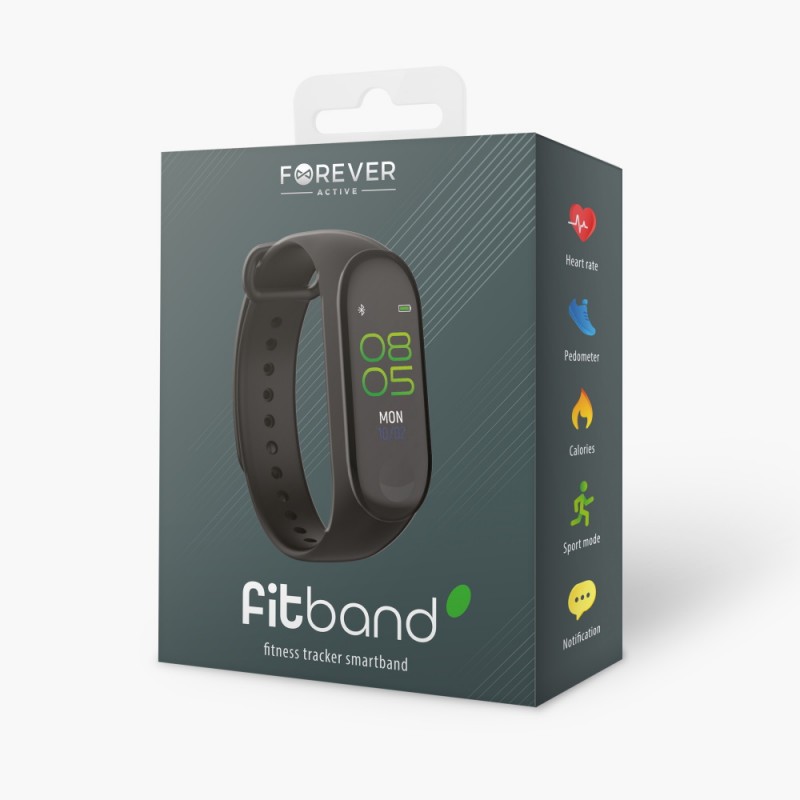 Forever смарт гривна Fitband SB-50 черна