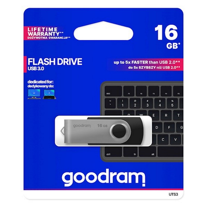 Goodram флаш памет 16GB USB 3.0 Twister черна