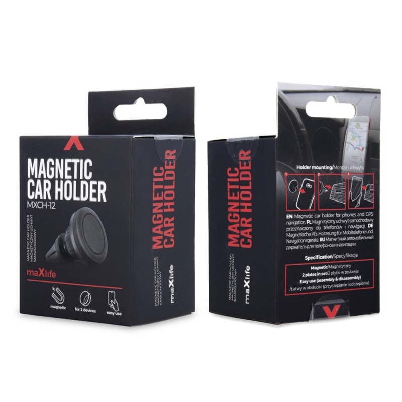 Магнитна стойка за кола Maxlife MXCH-12, черна