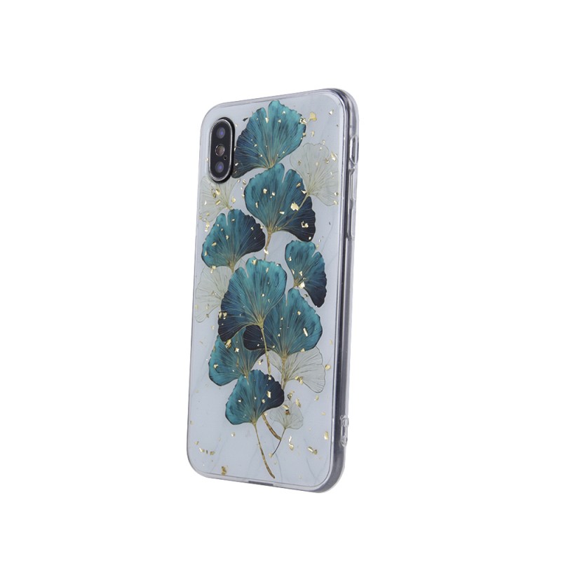 Гръб Gold Glam за Samsung Galaxy S21 с листенца