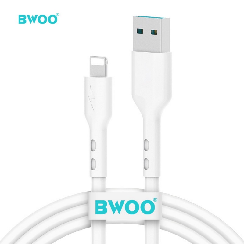 BWOO кабел USB - Lightning 1m 3A бял X172L