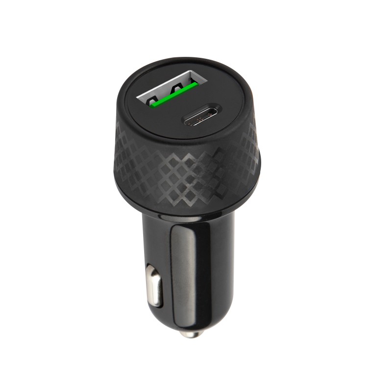 Зарядно за кола Forever 1xUSB 2.4A + 1xUSB-C PD 45W LA-04 черно