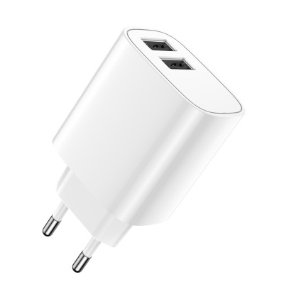 Мрежово зарядно устройство Forever 2xUSB 2.4A LS-03 бяло