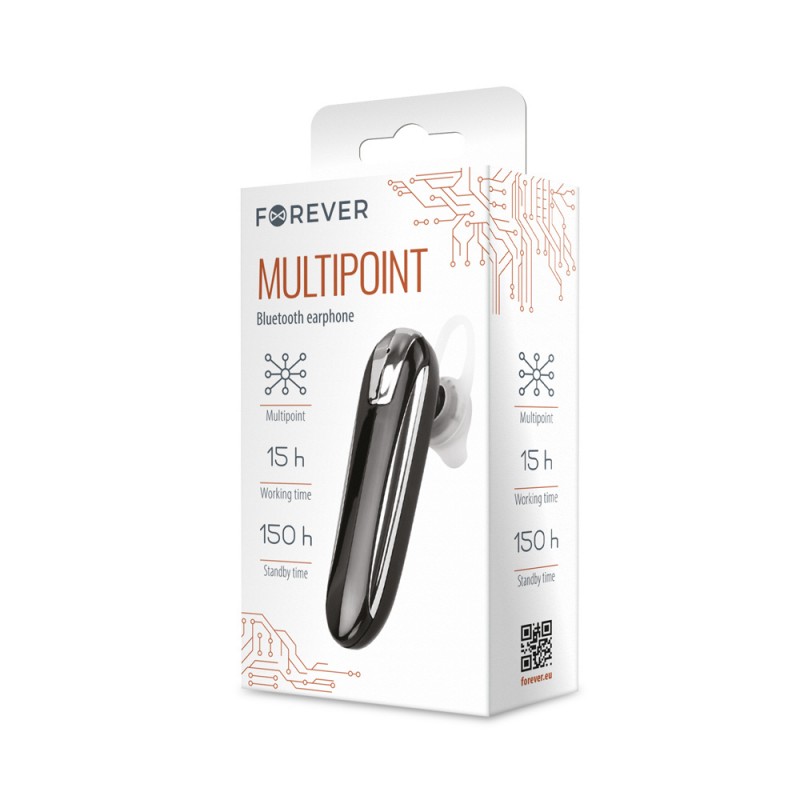 Forever FBE-01 Bluetooth слушалка за кола, черна