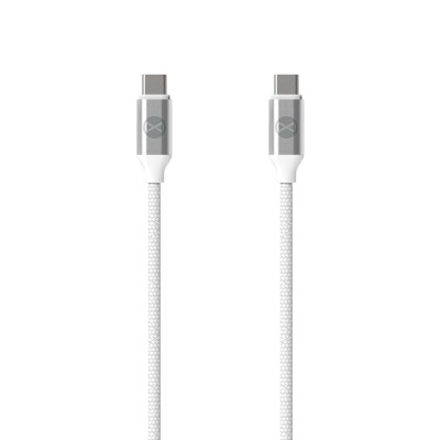 Forever USB-C - USB-C кабел 1.2 m 3A 20W WHP12320 бял