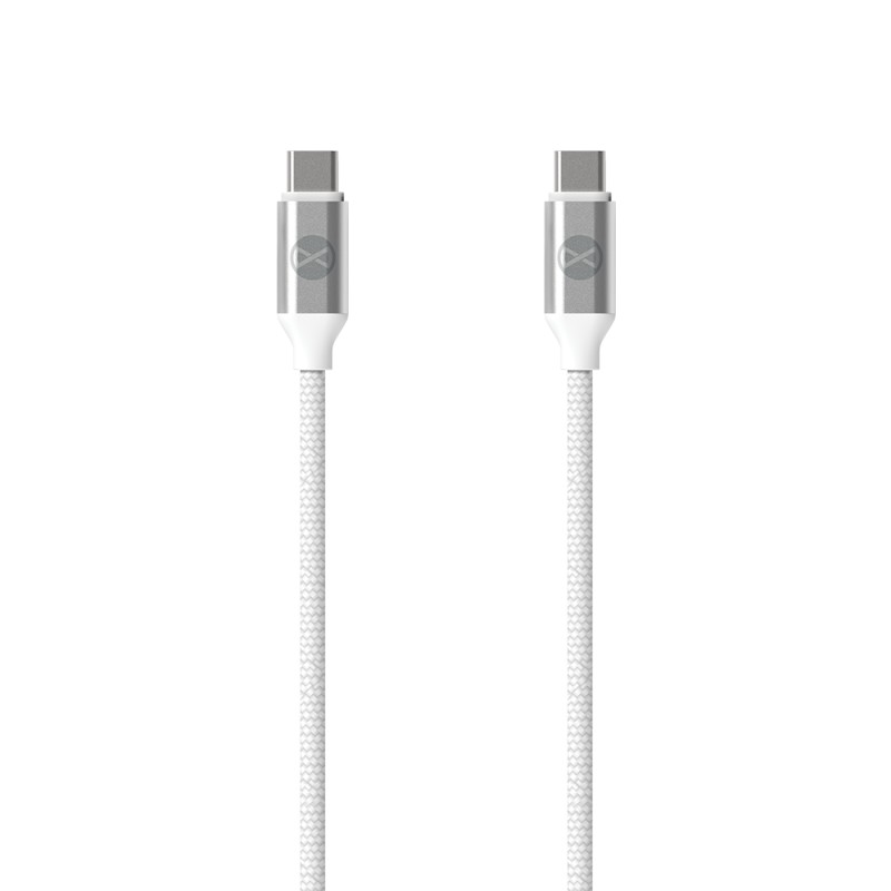 Forever USB-C - USB-C кабел 1.2 m 3A 20W WHP12320 бял