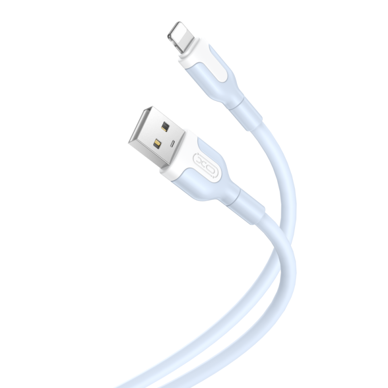 XO кабел NB212 USB - Lightning 1,0 m 2,1A син