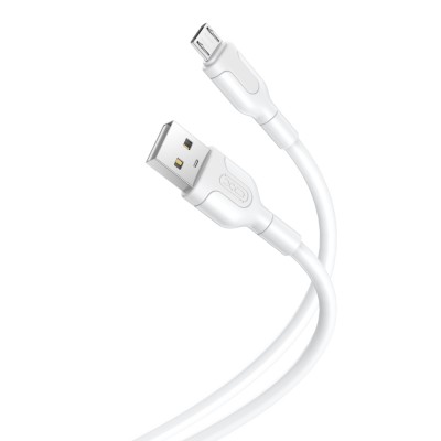 XO кабел NB212 USB - microUSB 1,0 m 2,1A бял