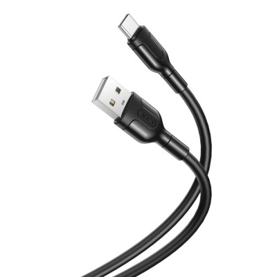 XO кабел NB212 USB - USB-C 1,0 m 2,1A черен