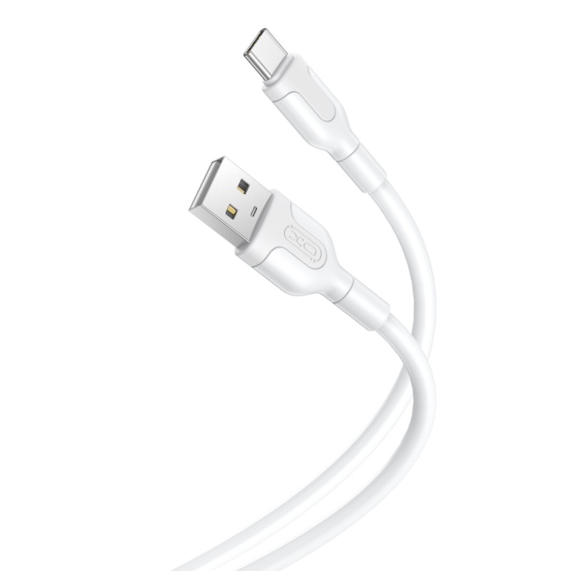 XO кабел NB212 USB - USB-C 1,0 m 2,1A бял