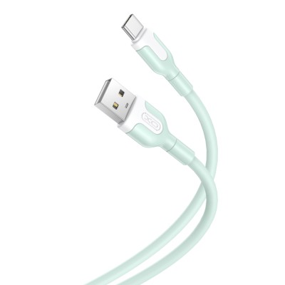 XO кабел NB212 USB - USB-C 1,0 m 2,1A зелен