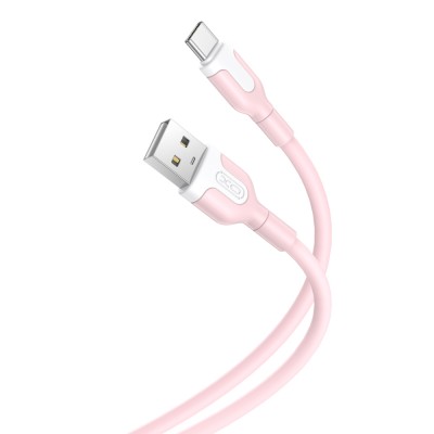 XO кабел NB212 USB - USB-C 1,0 m 2,1A розов