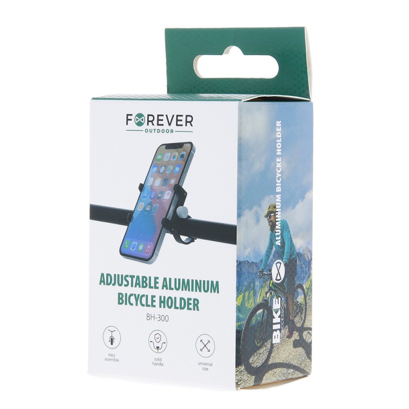 Forever Outdoor Регулируем алуминиев държач за велосипед BH-300 черен