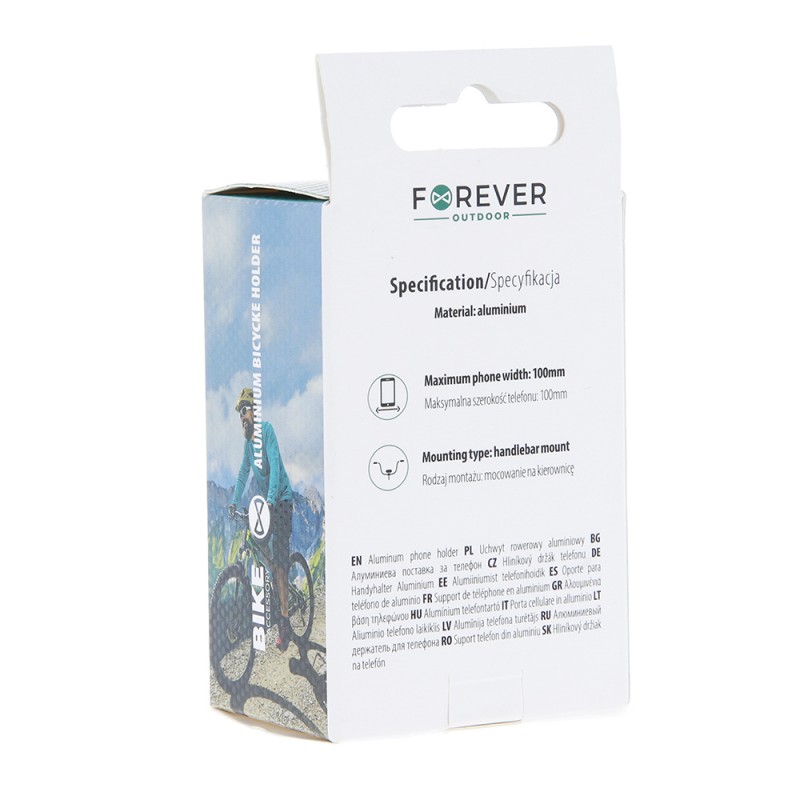 Forever Outdoor Регулируем алуминиев държач за велосипед BH-300 черен