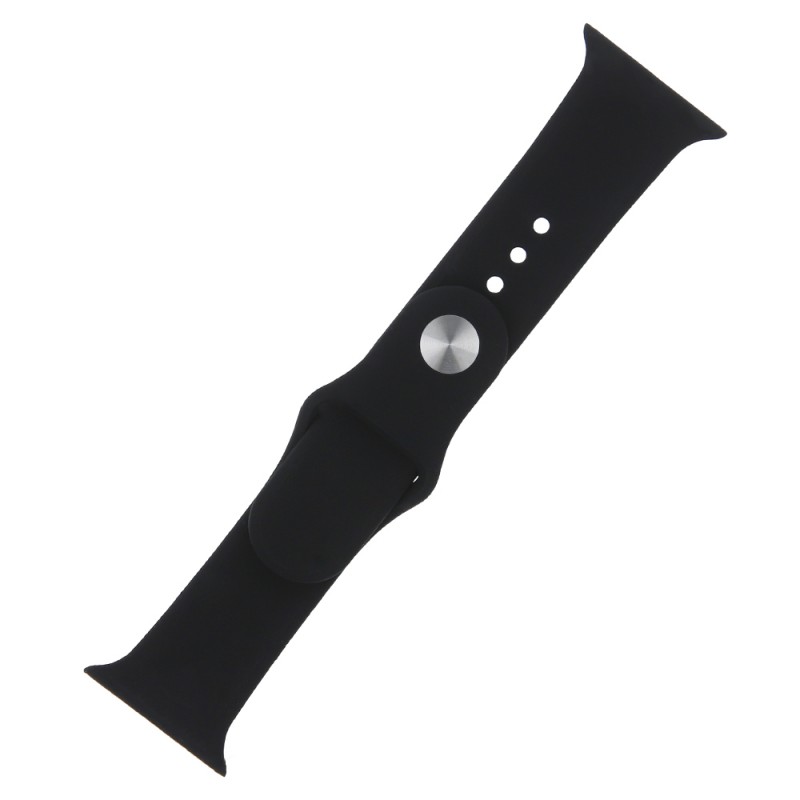 Силиконова каишка S / M за Apple Watch 38 / 40 / 41mm черна