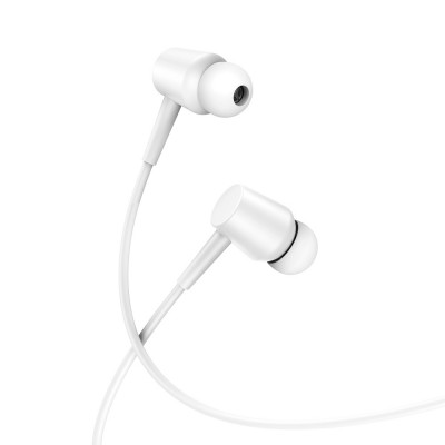 XO кабелни слушалки EP57 jack 3,5mm тапи за уши бели
