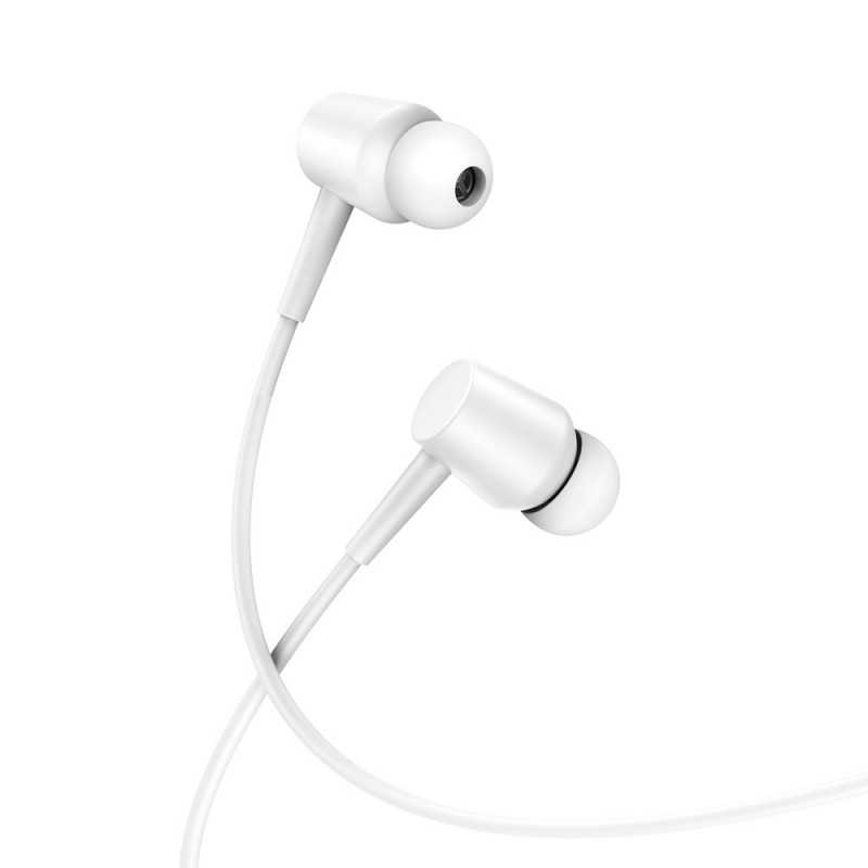 XO кабелни слушалки EP57 jack 3,5mm тапи за уши бели