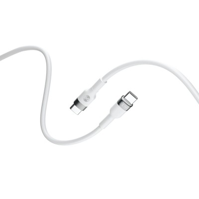 Forever Flexible USB-C - USB-C кабел 2.0 m 100W бял