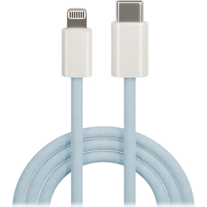 Maxlife MXUC-06 USB-C - Lightning кабел 1.0 m 20W син найлон