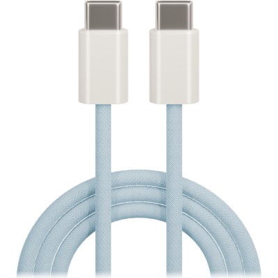 Maxlife кабел MXUC-06 USB-C - USB-C 1,0 m 20W син найлонов