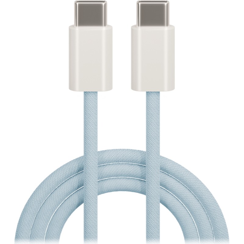 Maxlife кабел MXUC-06 USB-C - USB-C 1,0 m 20W син найлонов