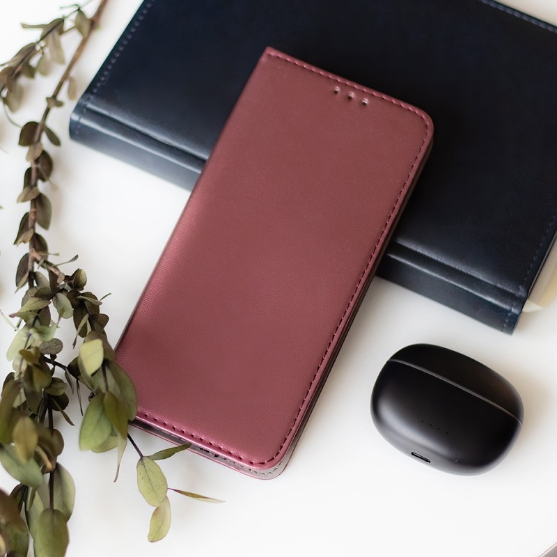 Калъф Smart Magnetic за Honor 600 / 600 Pro бордо