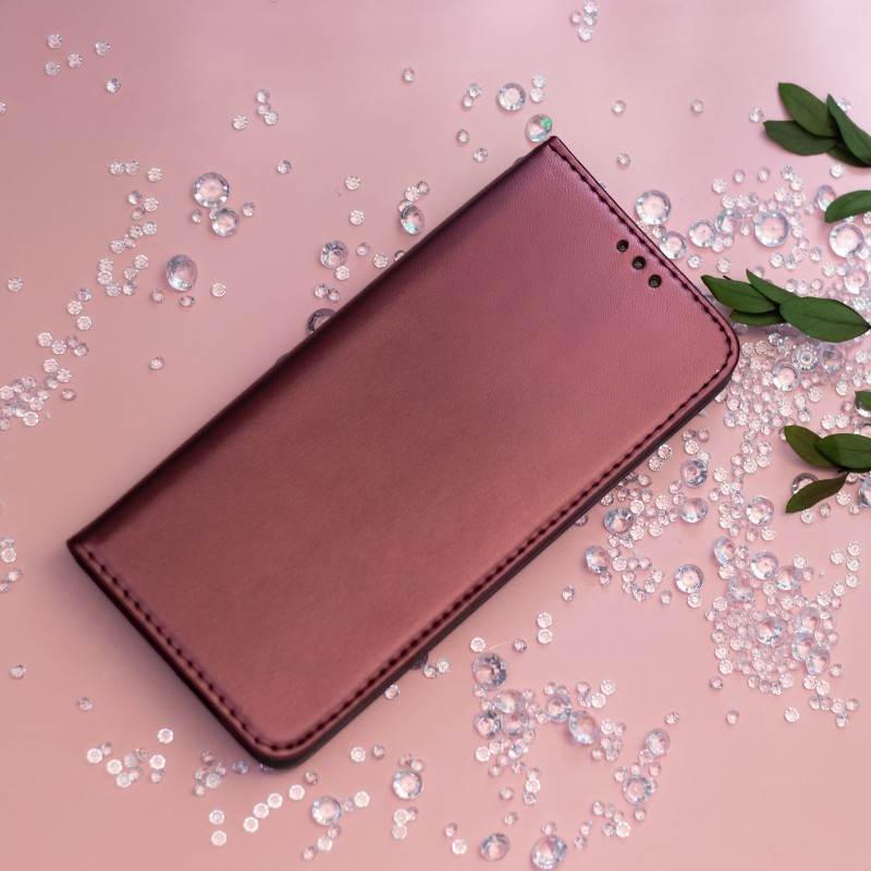 Калъф Smart Magnetic за Honor 600 / 600 Pro бордо